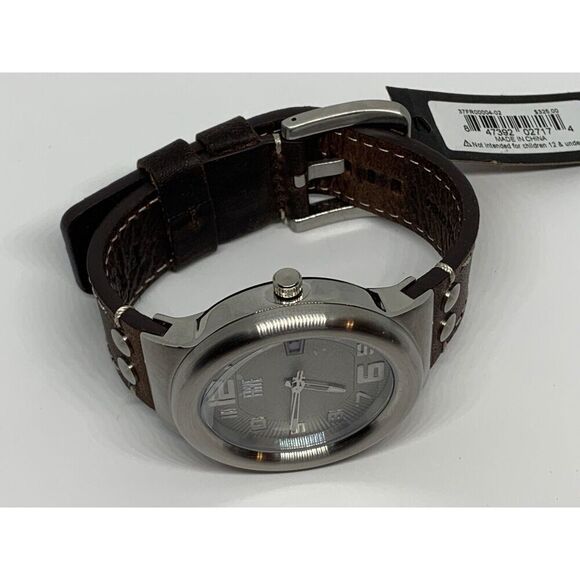 FRYE FR00004-02 Men\'s Brown Leather Analog Cream Dial Quartz Wrist Watch LW4 main image 7
